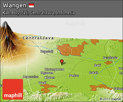Physical Panoramic Map of Wangen