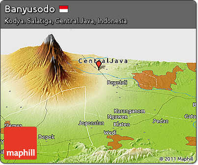 Physical Panoramic Map of Banyusodo
