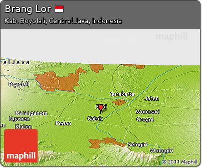 Physical Panoramic Map of Brang Lor