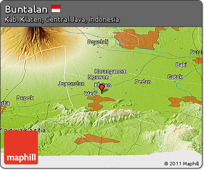 Physical Panoramic Map of Buntalan