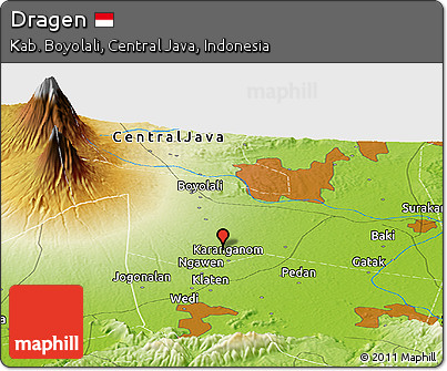 Physical Panoramic Map of Dragen
