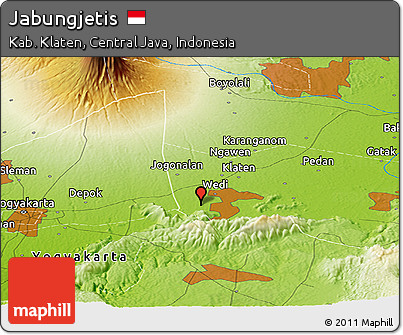 Physical Panoramic Map of Jabungjetis
