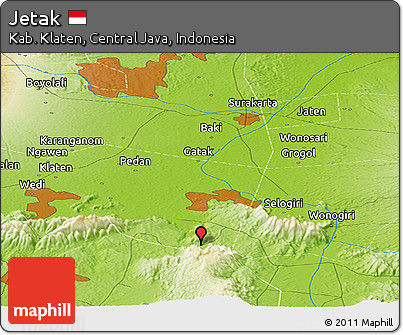 Physical Panoramic Map of Jetak