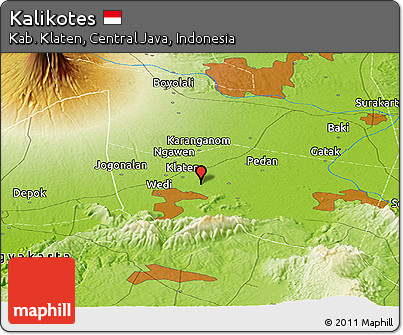 Physical Panoramic Map of Kalikotes