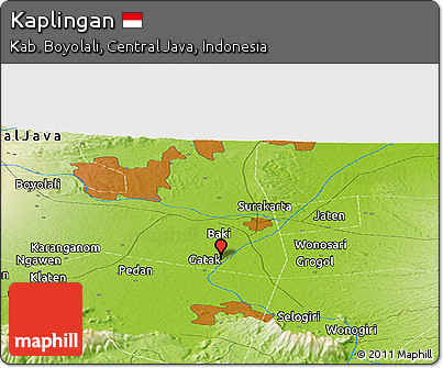Physical Panoramic Map of Kaplingan