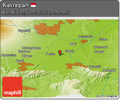 Physical Panoramic Map of Kasrepan