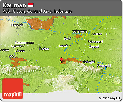 Physical Panoramic Map of Kauman