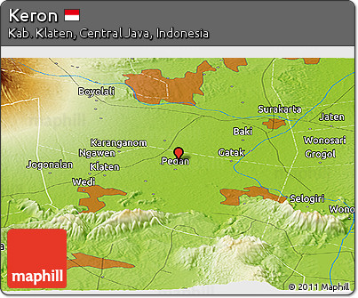 Physical Panoramic Map of Keron