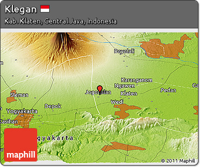 Physical Panoramic Map of Klegan