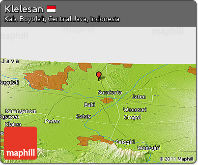 Physical Panoramic Map of Klelesan