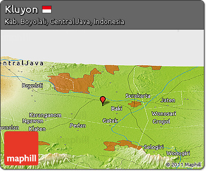 Physical Panoramic Map of Kluyon