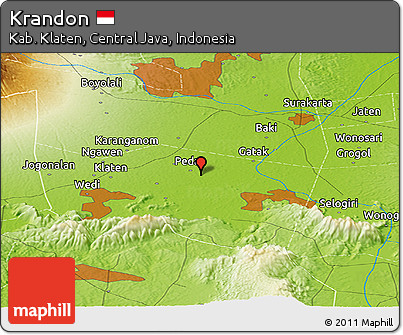 Physical Panoramic Map of Krandon
