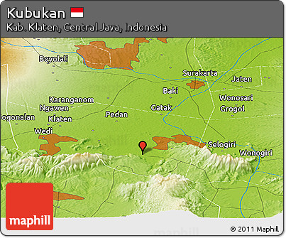 Physical Panoramic Map of Kubukan