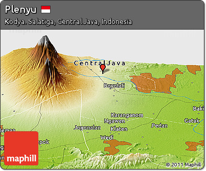 Physical Panoramic Map of Plenyu