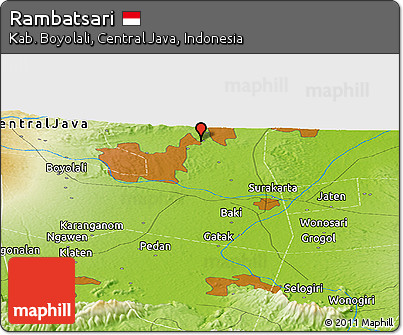 Physical Panoramic Map of Rambatsari