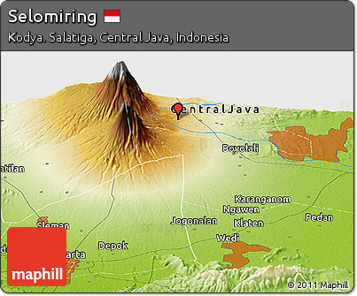 Physical Panoramic Map of Selomiring