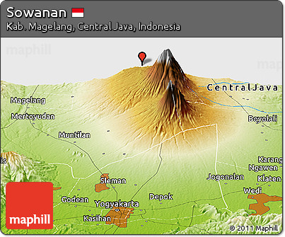 Physical Panoramic Map of Sowanan