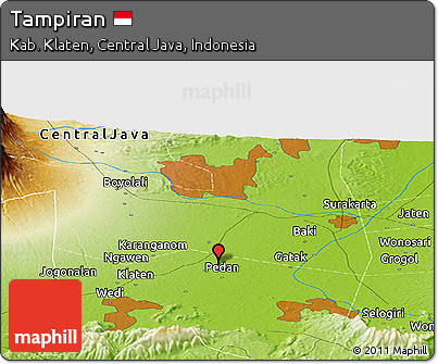 Physical Panoramic Map of Tampiran