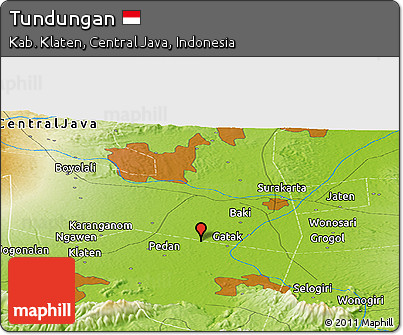 Physical Panoramic Map of Tundungan