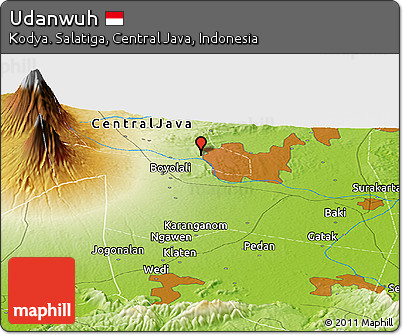 Physical Panoramic Map of Udanwuh