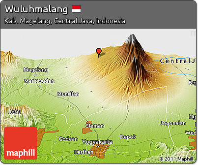 Physical Panoramic Map of Wuluhmalang