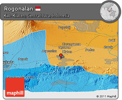 Political Panoramic Map of Rogonalan