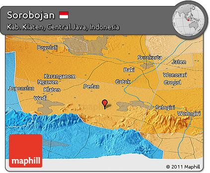 Political Panoramic Map of Sorobojan