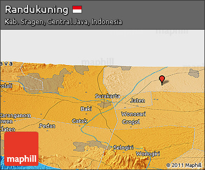 Political Panoramic Map of Randukuning