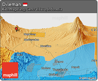 Political Panoramic Map of Dileman