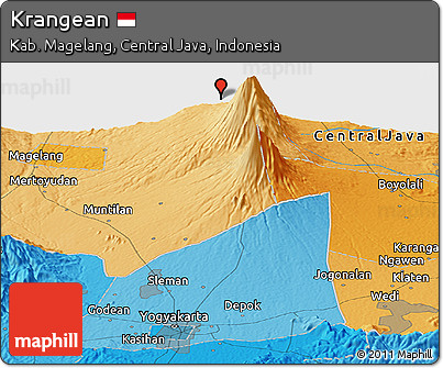 Political Panoramic Map of Krangean