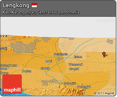 Political Panoramic Map of Lengkong