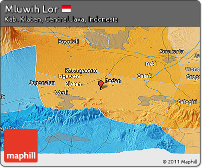 Political Panoramic Map of Mluwih Lor