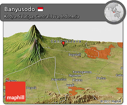 Satellite Panoramic Map of Banyusodo