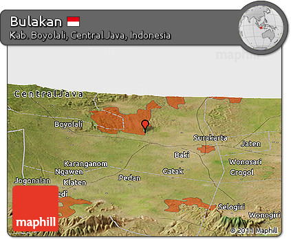 Satellite Panoramic Map of Bulakan