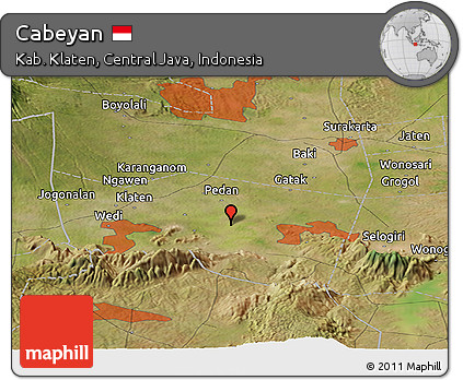 Satellite Panoramic Map of Cabeyan