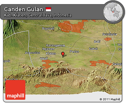 Satellite Panoramic Map of Canden Gulan