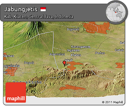 Satellite Panoramic Map of Jabungjetis