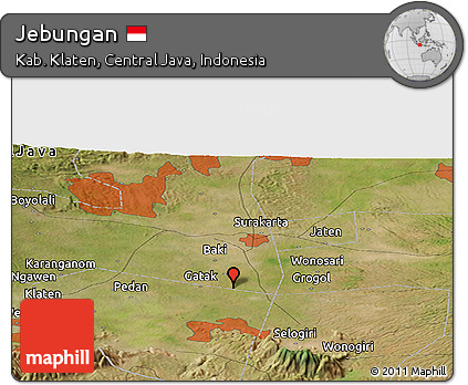 Satellite Panoramic Map of Jebungan