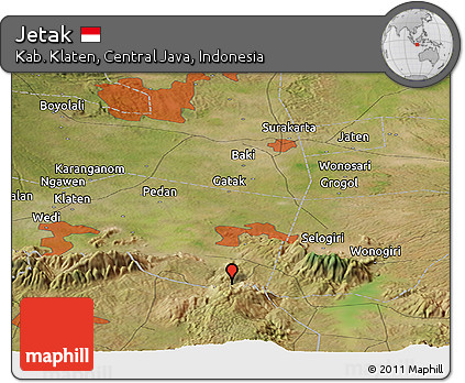 Satellite Panoramic Map of Jetak