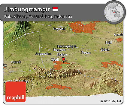 Satellite Panoramic Map of Jimbungmampir