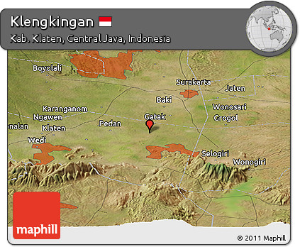 Satellite Panoramic Map of Klengkingan