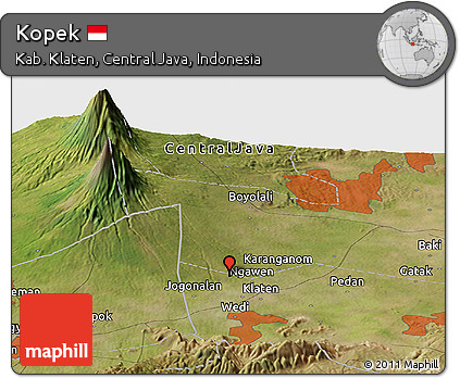 Satellite Panoramic Map of Kopek