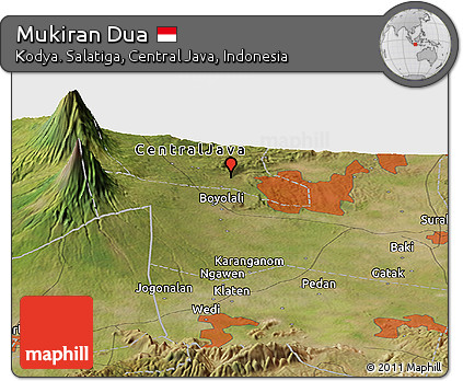 Satellite Panoramic Map of Mukiran Dua
