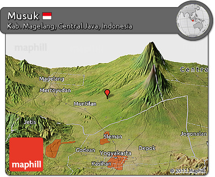 Satellite Panoramic Map of Musuk