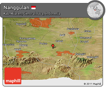 Satellite Panoramic Map of Nanggulan