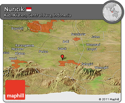 Satellite Panoramic Map of Nuricik