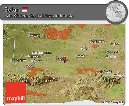 Satellite Panoramic Map of Selan