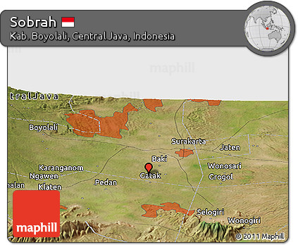 Satellite Panoramic Map of Sobrah