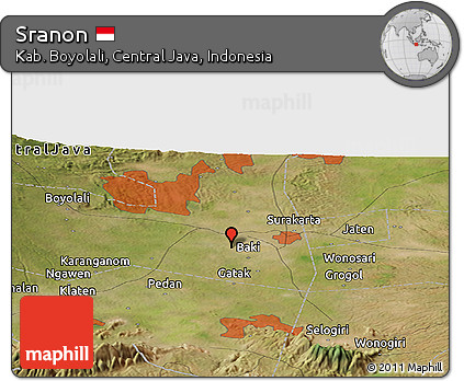 Satellite Panoramic Map of Sranon