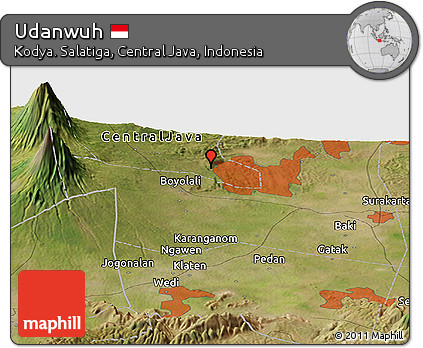 Satellite Panoramic Map of Udanwuh